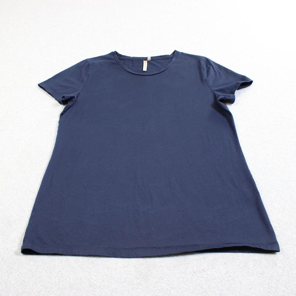 Banana Republic Signature T-Shirt Women Medium Blue 100% Supima Cotton Classic